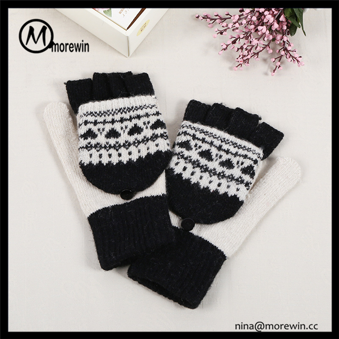 Morewin Brand Women's Winter Flip Top Gloves