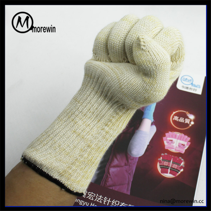 Morewin Brand High Quality Long Cuff Oven Cotton Kitchen Mitten