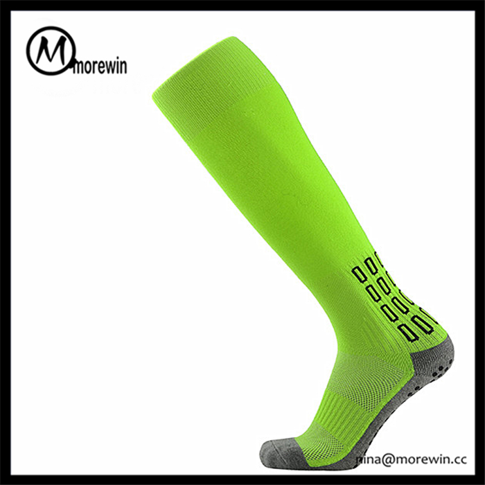 Morewin Brand Pvc Dots Compression Football Socks