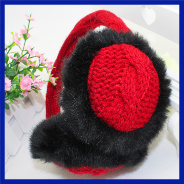 Morewin Winter Earmuffs Warm Knitted Plush Earmuffs