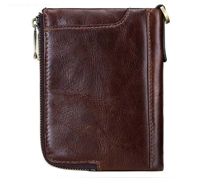 RFID Blocking Vintage Cowhide Leather Wallet