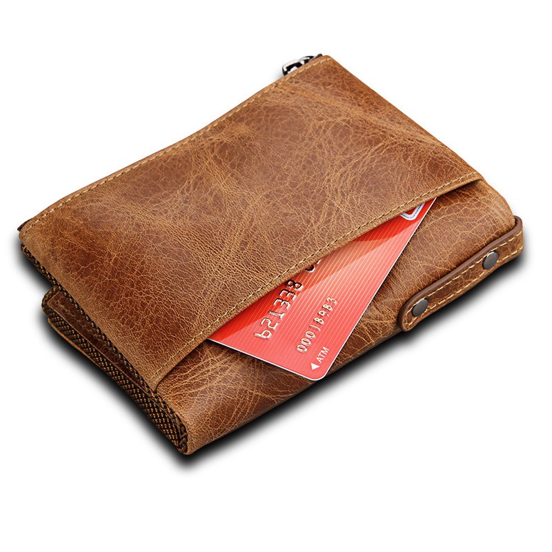 Bifold Genuine Leather Wallet (RFID Blocking)