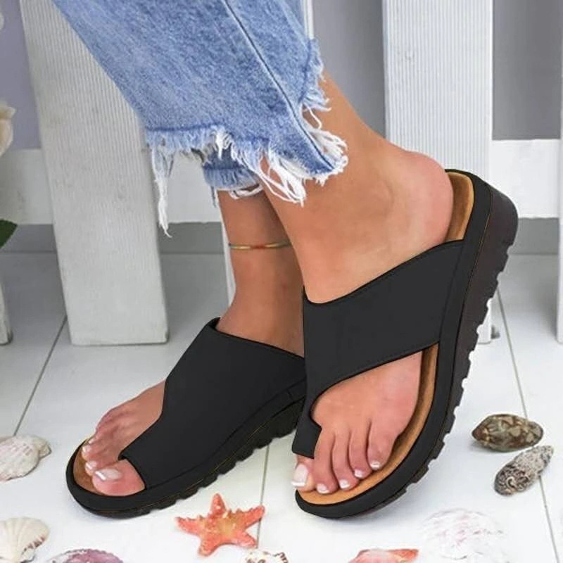 Black Bunion Correction Sandal for Women & Ladies