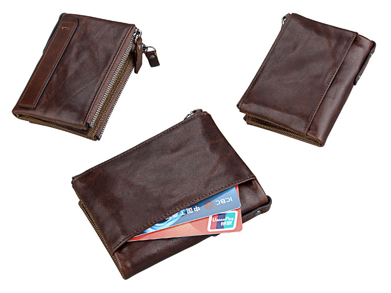 Bifold Genuine Leather Wallet (RFID Blocking)