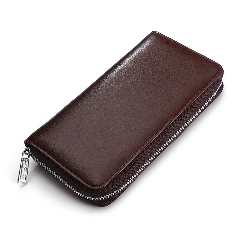 Brown RFID Leather Wallet