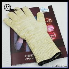 Morewin Brand High Quality Long Cuff Oven Cotton Kitchen Mitten wholesale, custom printed logo