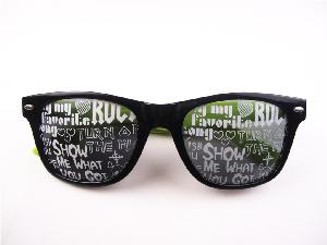 Sunglasses with logo on lens wholesale, custom printed logo