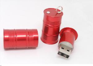 Gasline Barrel USB With Key ring wholesale, custom logo printed