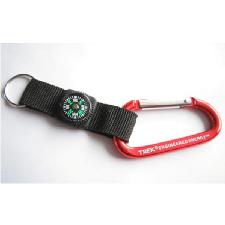 Carabiner Key Ring with Compass wholesale, custom logo printed