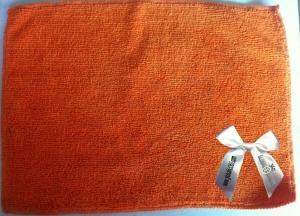 Microfiber Towel with Satin Ribbon Bowknot wholesale, custom logo printed