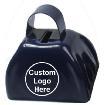 3" colored metal cowbell noisemaker wholesale, custom printed logo