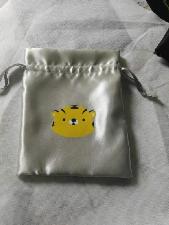 Silk Cloth Drawstring Pouch wholesale, custom printed logo