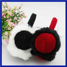 Morewin winter earmuffs warm knitted plush earmuffs wholesale, custom printed logo