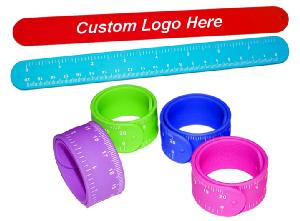 Silicone slap bracelet  wholesale, custom logo printed