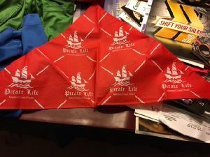 Triangle Bandanas 31" x 19" x 19" wholesale, custom printed logo