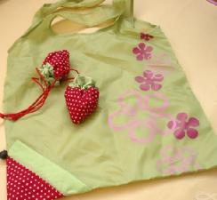Strawberry Eco Bag wholesale, custom logo printed