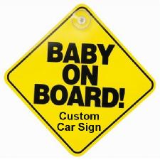 Custom Baby On Board Sign wholesale, custom logo printed