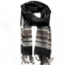 Grid Printing Scarf with Fringe wholesale, custom logo printed