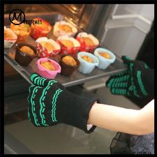 Morewin Brand Wholesale Cotton Knit Oven Mittens Long Heat Protective Gl wholesale, custom printed logo