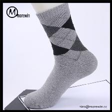 Morewin custom classic thick bamboo socks  wholesale, custom printed logo