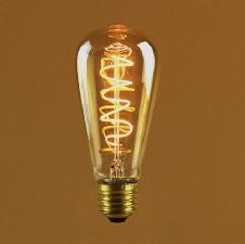 SM ST64 Retro Soft LED Filament Bulb 4W warm white wholesale, custom logo printed