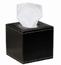 Deluxe Leather Cube Tissue Box wholesale, custom logo printed