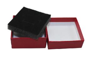 Custom Jewelry Packaging Box With Black Velvet Pad Insert  wholesale, custom logo printed