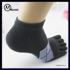 Morewin Bulk wholesale mens five finger five toe design ankle socks  wholesale, custom printed logo