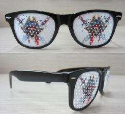 Pinhole Eyeglasses With Color Painting Printing On Lens wholesale, custom printed logo