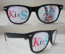 Pinhole Eyeglasses With Color Painting Printing On Lens wholesale, custom printed logo