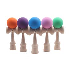 Solid Color Beech Wood Kendama With Carved Logo wholesale, custom logo printed