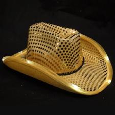 Light Up Sequin Cowboy Hat wholesale, custom logo printed