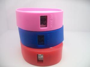 Wide band silicone watch wholesale, custom printed logo