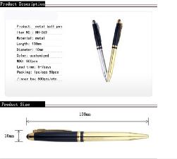 Metal Ball Pen wholesale, custom logo printed