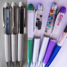 PVC and 3D Floating Pen, Liquid Pen  wholesale, custom printed logo