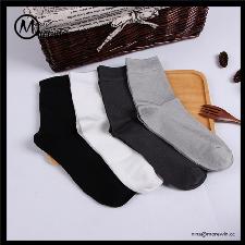 Morewin soild color bamboo business socks for man wholesale, custom printed logo