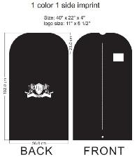 Garment Bag wholesale, custom logo printed