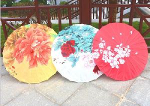 Custom Decorative Paper Parasols wholesale, custom printed logo