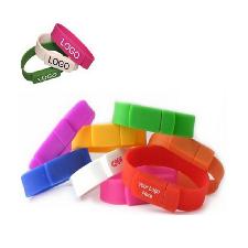 Silicone Bracelet Flash Drive wholesale, custom printed logo