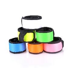 Safety LED Slap Bracelet wholesale, custom printed logo