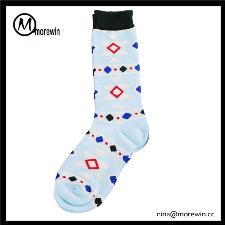 Morewin fashion colorful socks women wholesale, custom printed logo