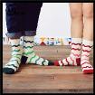 Morewin Colorful Striped Tube Dress Socks For Women And Man