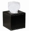 Deluxe Leather Cube Tissue Box