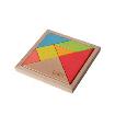 Educational Toy Beech Wood Tangram Game 7 Pieces Wood Jigsaw