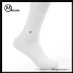 Morewin Custom Brand Embroidery Logo Soild Color Bamboo Business Socks 