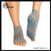 Morewin Custom Wholesale Women's Anti-slip Half Toe Yoga/Pilates Socks